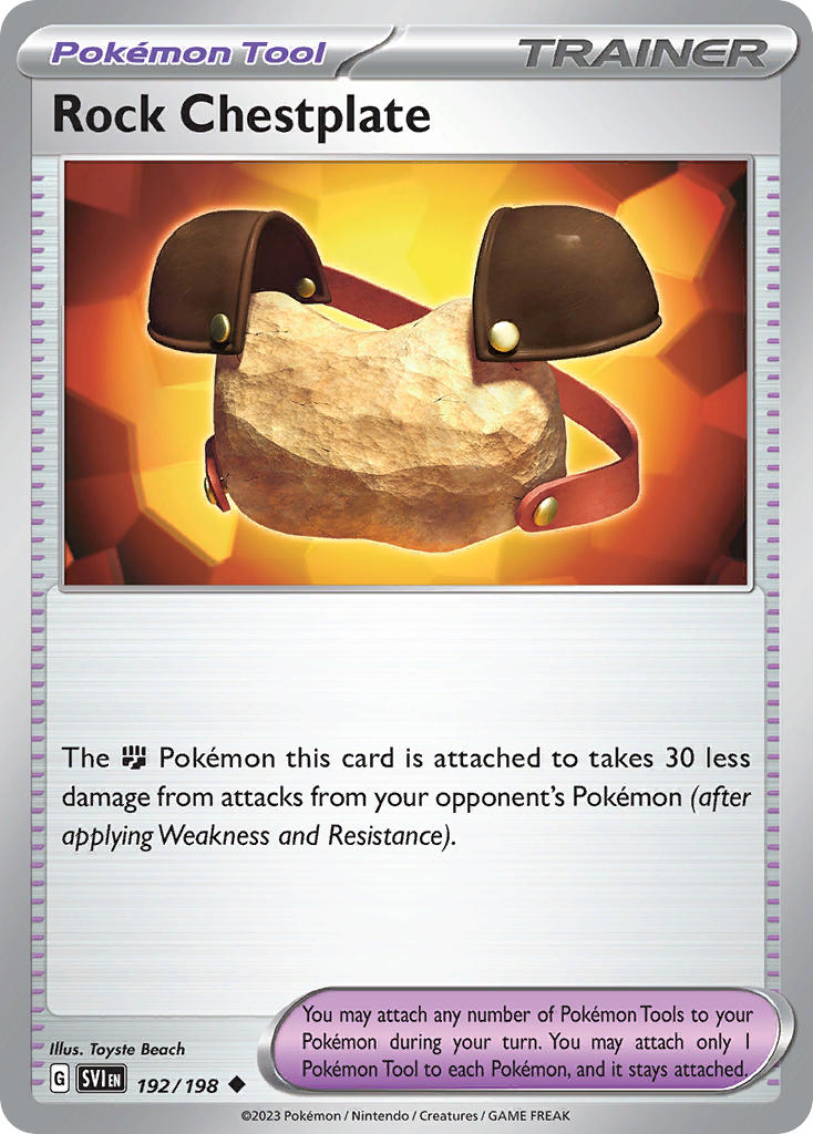 Rock Chestplate 192/198 - POKEMON SCARLET & VIOLET: BASE SET - Pokemon Single Card