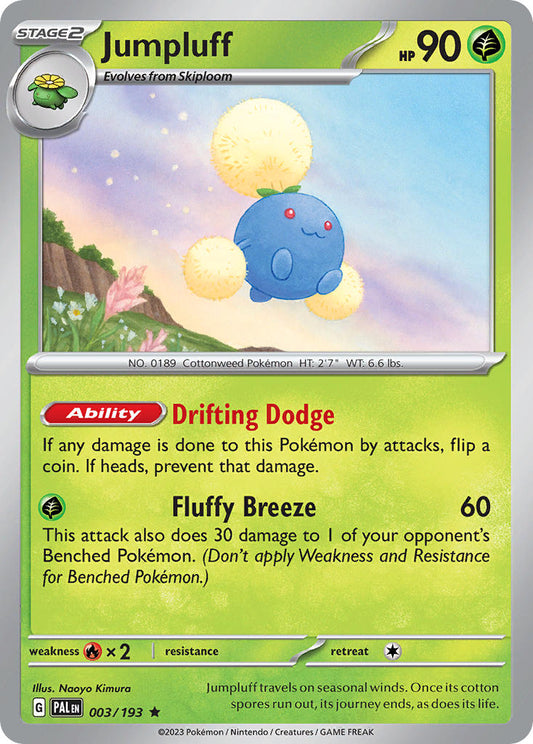 Jumpluff 003/193 - POKEMON SCARLET & VIOLET: PALDEA EVOLVED - Pokemon Single Card