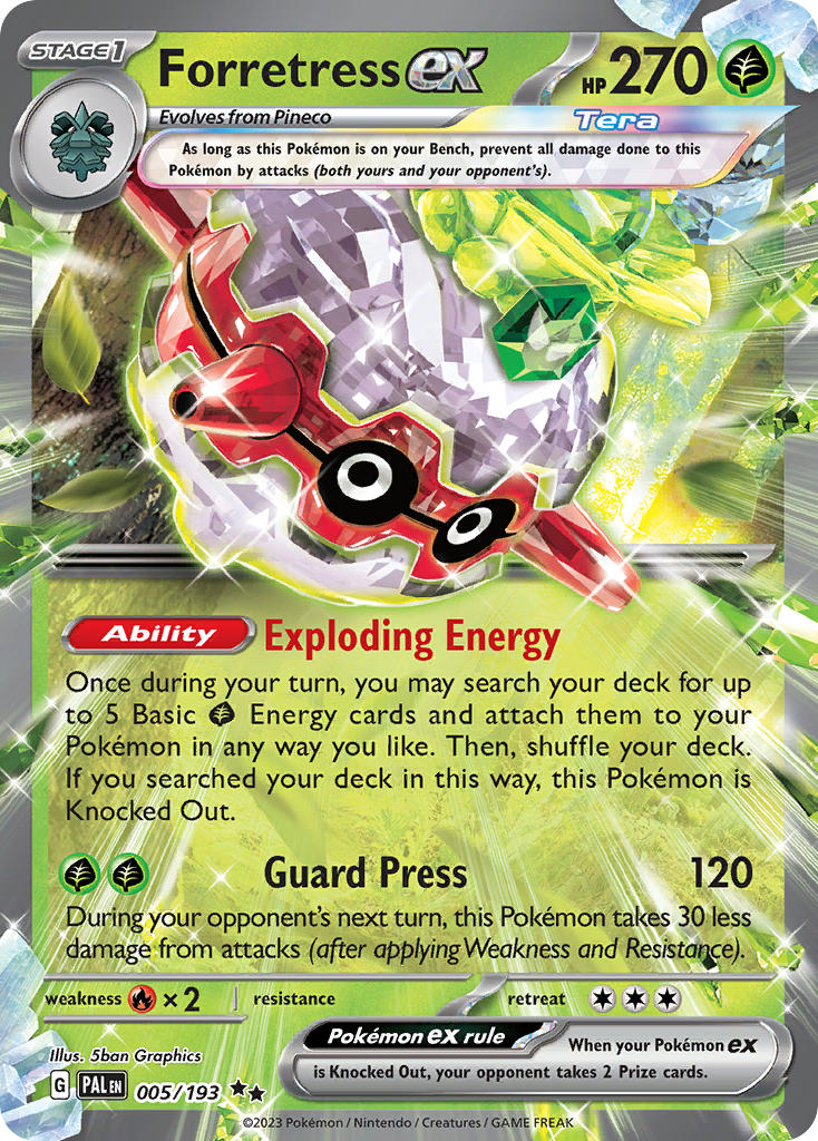 Forretress ex 005/193 - POKEMON SCARLET & VIOLET: PALDEA EVOLVED - Pokemon Single Card