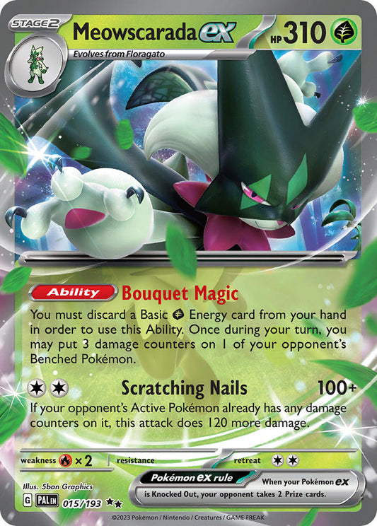 Meowscarada ex 015/193 - POKEMON SCARLET & VIOLET: PALDEA EVOLVED - Pokemon Single Card