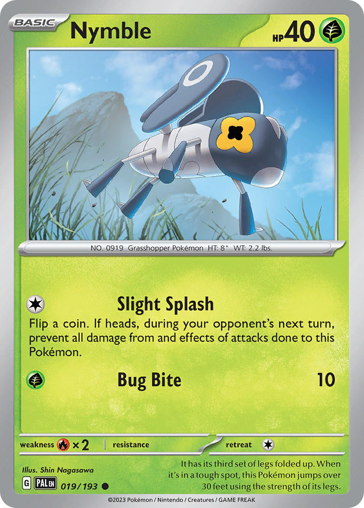 Nymble 019/193 - POKEMON SCARLET & VIOLET: PALDEA EVOLVED - Pokemon Single Card
