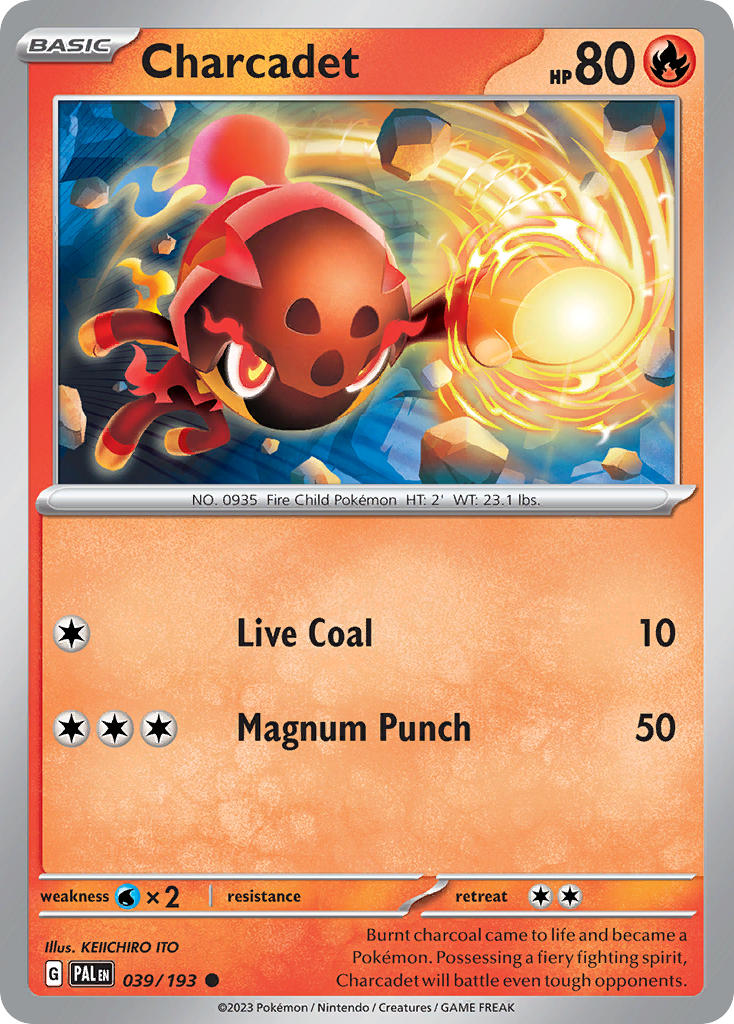 Charcadet 039/193 - POKEMON SCARLET & VIOLET: PALDEA EVOLVED - Pokemon Single Card