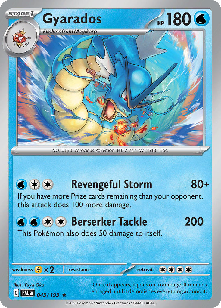 Gyarados 043/193 - POKEMON SCARLET & VIOLET: PALDEA EVOLVED - Pokemon Single Card