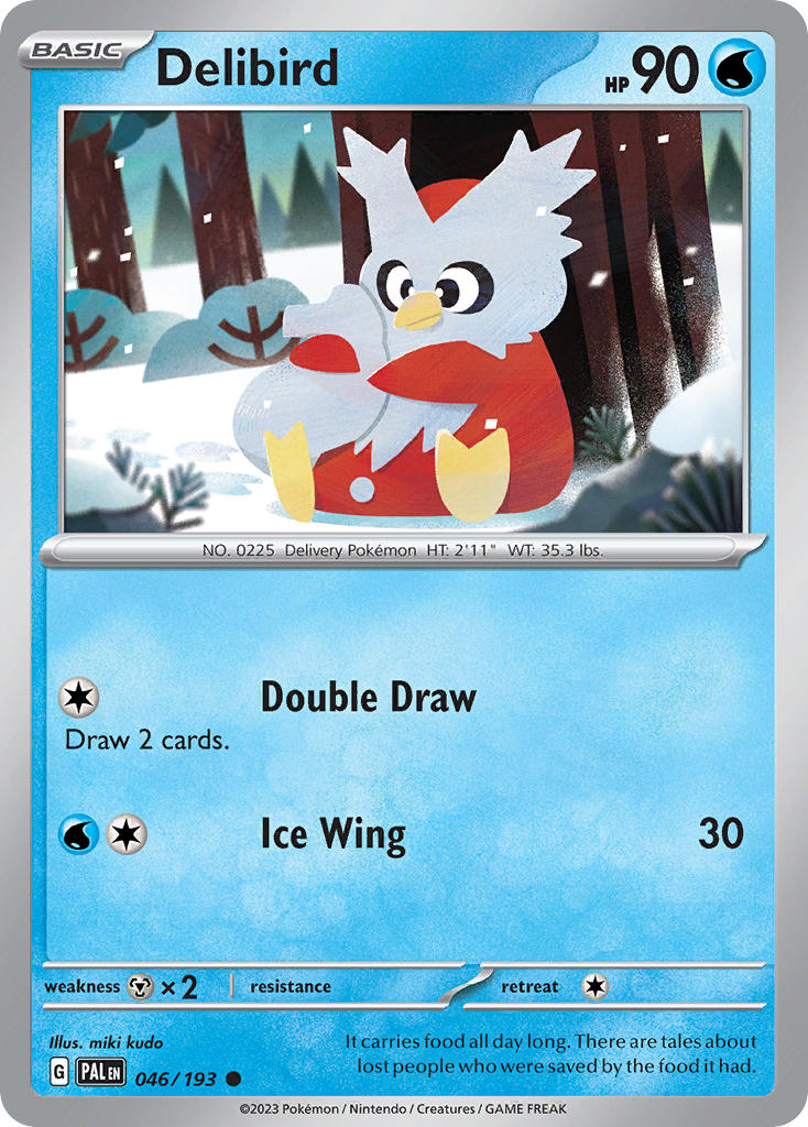 Delibird 046/193 - POKEMON SCARLET & VIOLET: PALDEA EVOLVED - Pokemon Single Card