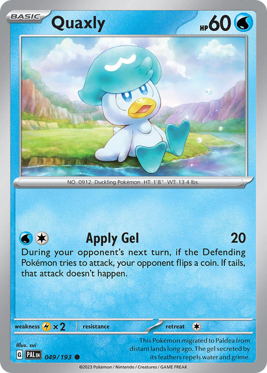 Quaxly 049/193 - POKEMON SCARLET & VIOLET: PALDEA EVOLVED - Pokemon Single Card