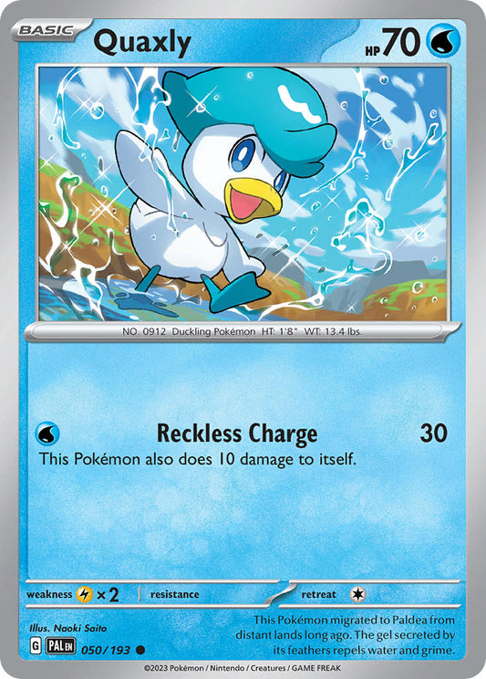Quaxly 050/193 - POKEMON SCARLET & VIOLET: PALDEA EVOLVED - Pokemon Single Card