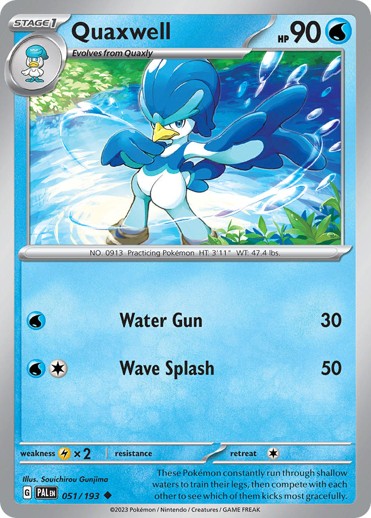 Quaxwell 051/193 - POKEMON SCARLET & VIOLET: PALDEA EVOLVED - Pokemon Single Card
