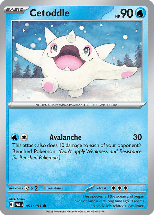Cetoddle 053/193 - POKEMON SCARLET & VIOLET: PALDEA EVOLVED - Pokemon Single Card