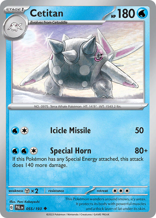 Cetitan 055/193 - POKEMON SCARLET & VIOLET: PALDEA EVOLVED - Pokemon Single Card