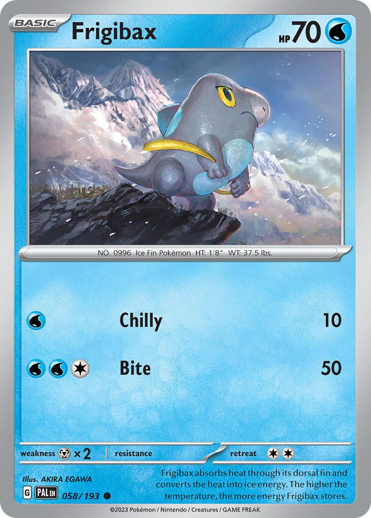 Frigibax 058/193 - POKEMON SCARLET & VIOLET: PALDEA EVOLVED - Pokemon Single Card