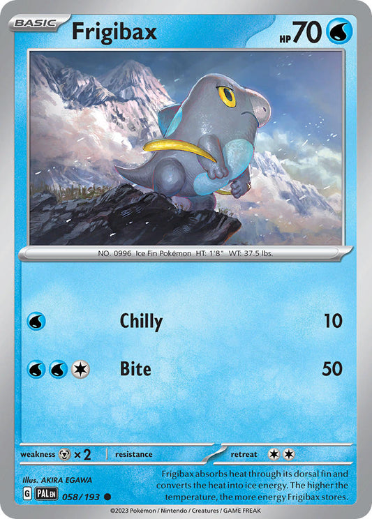 Frigibax 058/193 - POKEMON SCARLET & VIOLET: PALDEA EVOLVED - Pokemon Single Card
