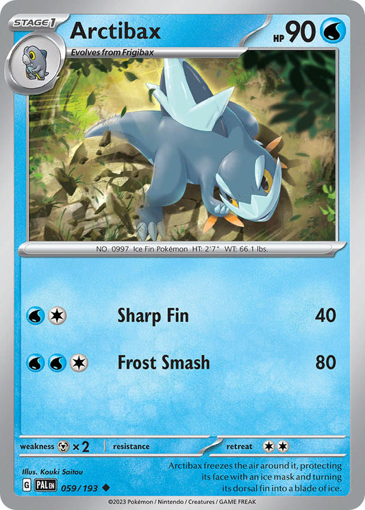 Arctibax 059/193 - POKEMON SCARLET & VIOLET: PALDEA EVOLVED - Pokemon Single Card