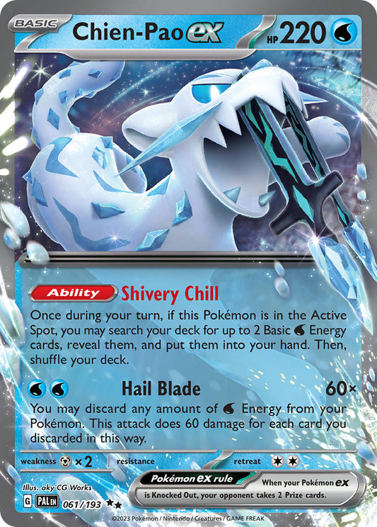 Chien-Pao ex 061/193 - POKEMON SCARLET & VIOLET: PALDEA EVOLVED - Pokemon Single Card