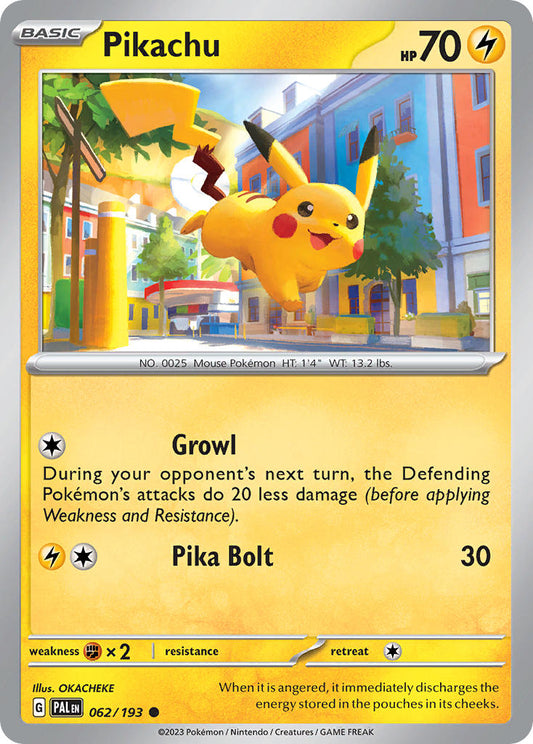 Pikachu 062/193 - POKEMON SCARLET & VIOLET: PALDEA EVOLVED - Pokemon Single Card