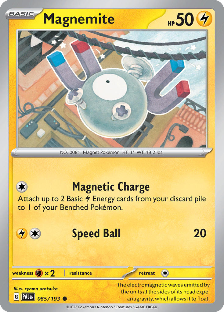 Magnemite 065/193 - POKEMON SCARLET & VIOLET: PALDEA EVOLVED - Pokemon Single Card