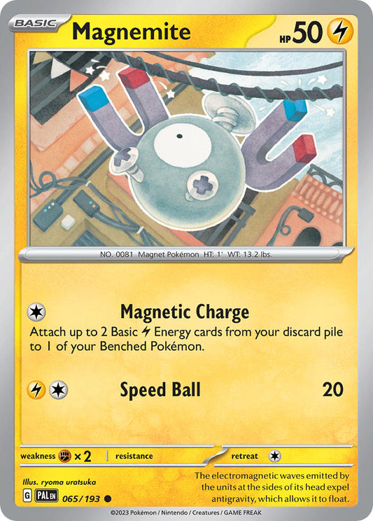 Magnemite 065/193 - POKEMON SCARLET & VIOLET: PALDEA EVOLVED - Pokemon Single Card