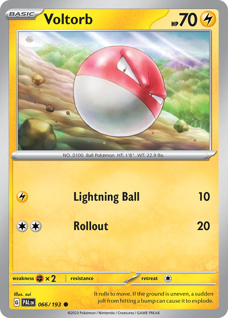 Voltorb 066/193 - POKEMON SCARLET & VIOLET: PALDEA EVOLVED - Pokemon Single Card