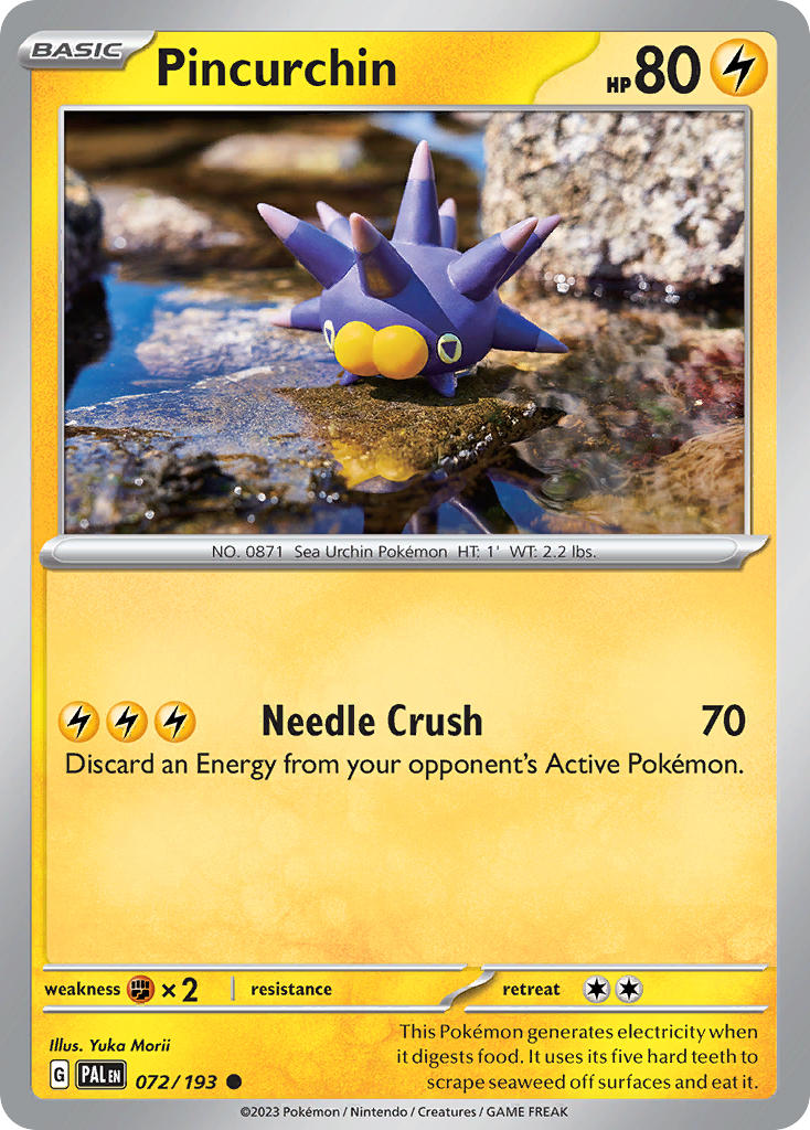 Pincurchin 072/193 - POKEMON SCARLET & VIOLET: PALDEA EVOLVED - Pokemon Single Card