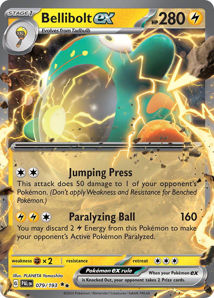 Bellibolt ex 079/193 - POKEMON SCARLET & VIOLET: PALDEA EVOLVED - Pokemon Single Card