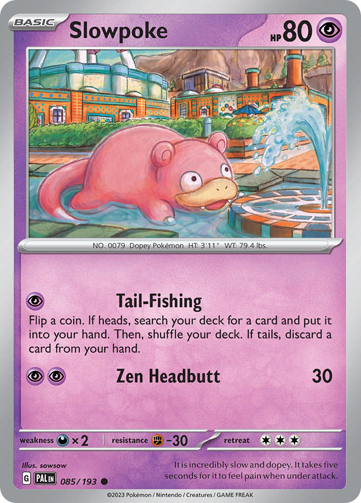 Slowpoke 085/193 - POKEMON SCARLET & VIOLET: PALDEA EVOLVED - Pokemon Single Card