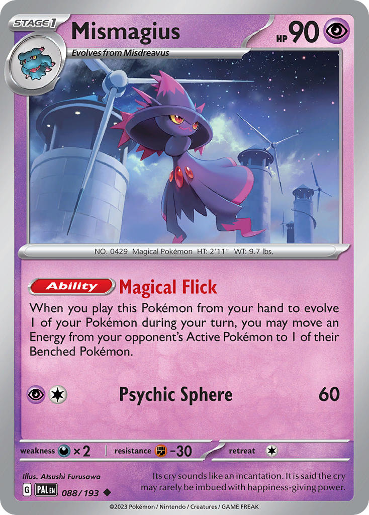 Mismagius 088/193 - POKEMON SCARLET & VIOLET: PALDEA EVOLVED - Pokemon Single Card