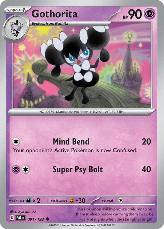Gothorita 091/193 - POKEMON SCARLET & VIOLET: PALDEA EVOLVED - Pokemon Single Card
