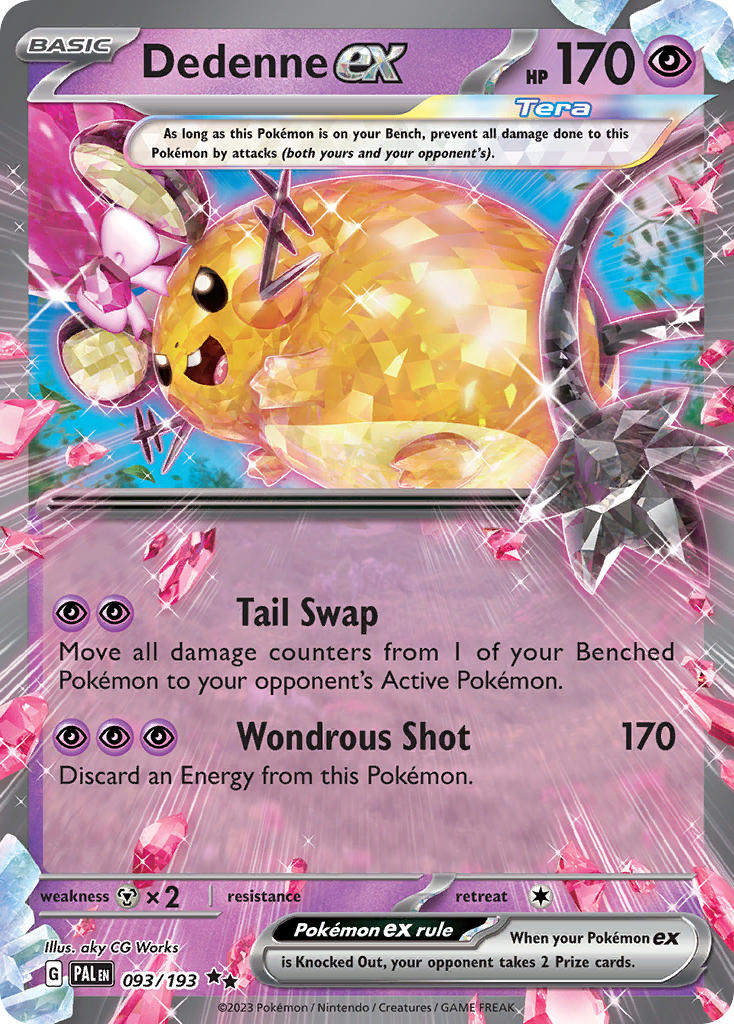 Dedenne ex 093/193 - POKEMON SCARLET & VIOLET: PALDEA EVOLVED - Pokemon Single Card