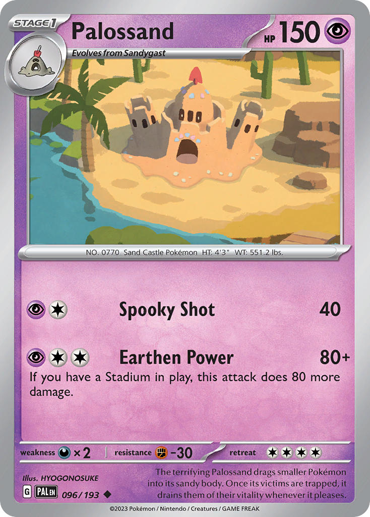 Palossand 096/193 - POKEMON SCARLET & VIOLET: PALDEA EVOLVED - Pokemon Single Card