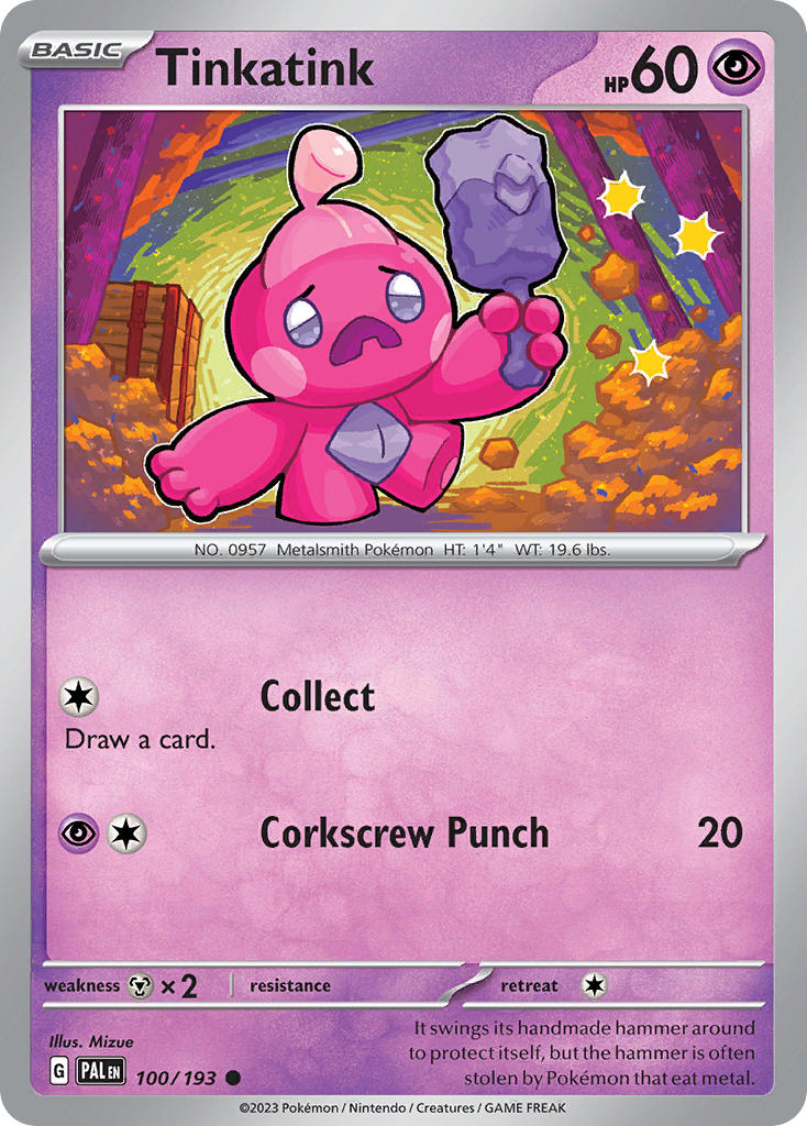 Tinkatink 100/193 - POKEMON SCARLET & VIOLET: PALDEA EVOLVED - Pokemon Single Card