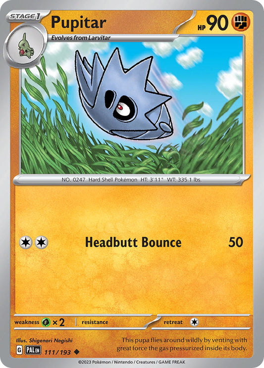 Pupitar 111/193 - POKEMON SCARLET & VIOLET: PALDEA EVOLVED - Pokemon Single Card