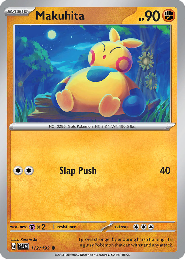 Makuhita 112/193 - POKEMON SCARLET & VIOLET: PALDEA EVOLVED - Pokemon Single Card