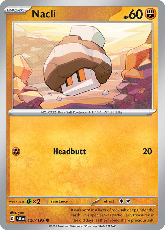 Nacli 120/193 - POKEMON SCARLET & VIOLET: PALDEA EVOLVED - Pokemon Single Card