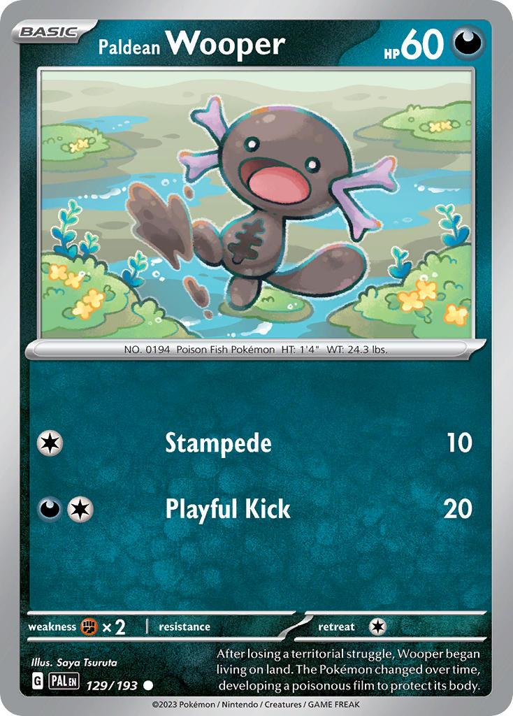 Paldean Wooper 129/193 - POKEMON SCARLET & VIOLET: PALDEA EVOLVED - Pokemon Single Card