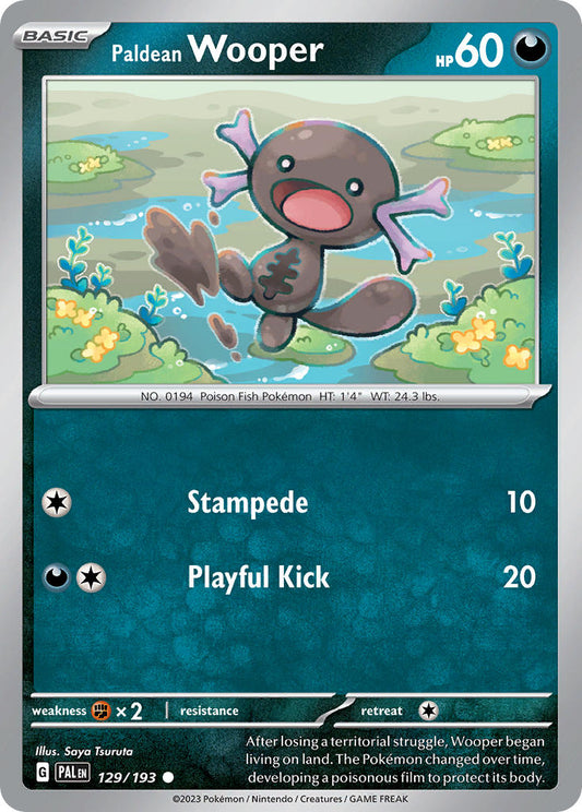 Paldean Wooper 129/193 - POKEMON SCARLET & VIOLET: PALDEA EVOLVED - Pokemon Single Card