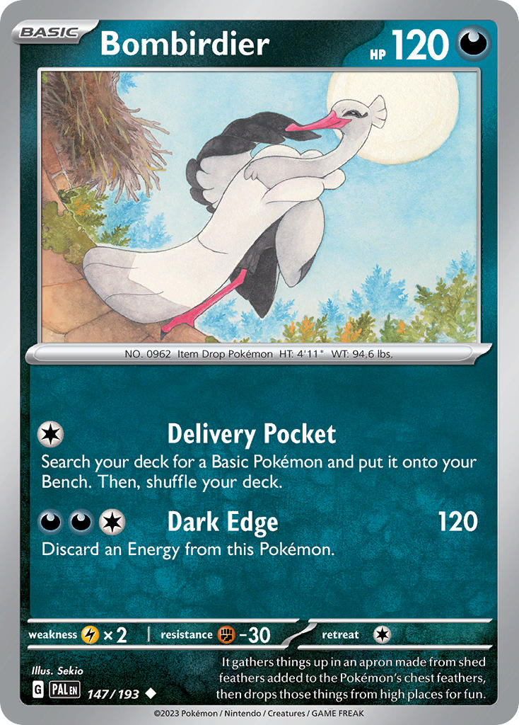 Bombirdier 147/193 - POKEMON SCARLET & VIOLET: PALDEA EVOLVED - Pokemon Single Card
