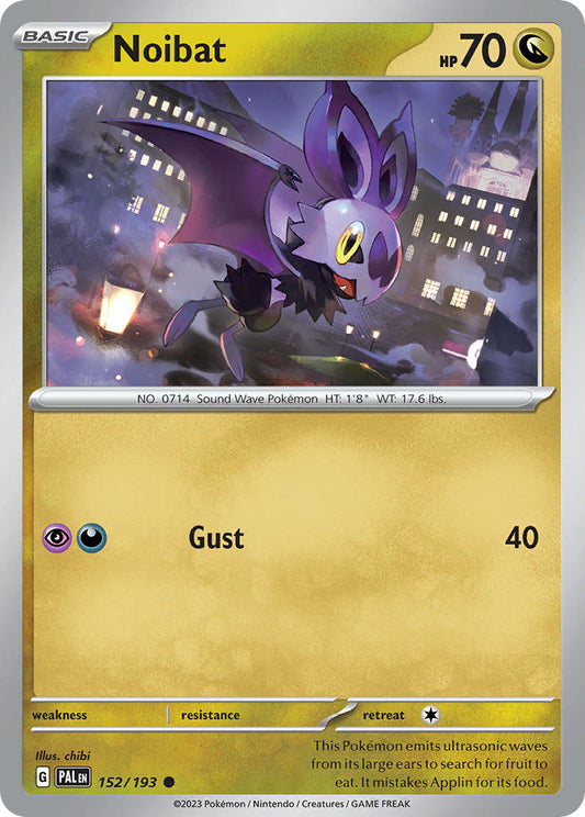 Noibat 152/193 - POKEMON SCARLET & VIOLET: PALDEA EVOLVED - Pokemon Single Card