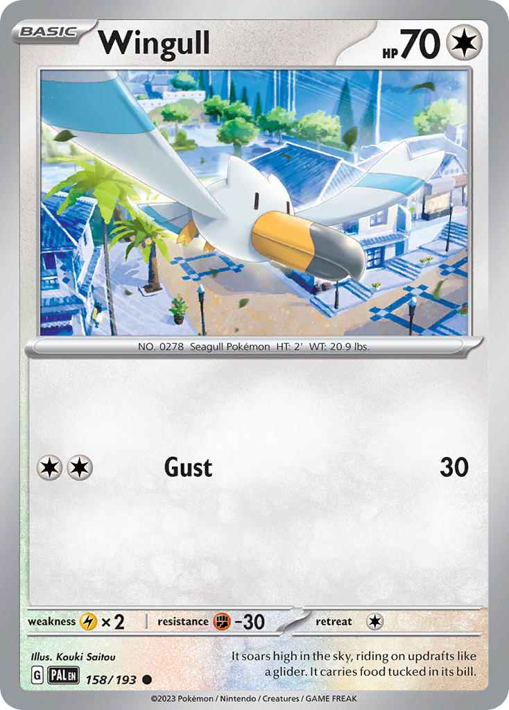Wingull 158/193 - POKEMON SCARLET & VIOLET: PALDEA EVOLVED - Pokemon Single Card