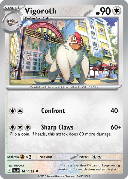 Vigoroth 161/193 - POKEMON SCARLET & VIOLET: PALDEA EVOLVED - Pokemon Single Card