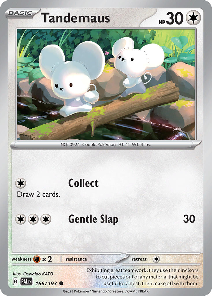 Tandemaus 166/193 - POKEMON SCARLET & VIOLET: PALDEA EVOLVED - Pokemon Single Card