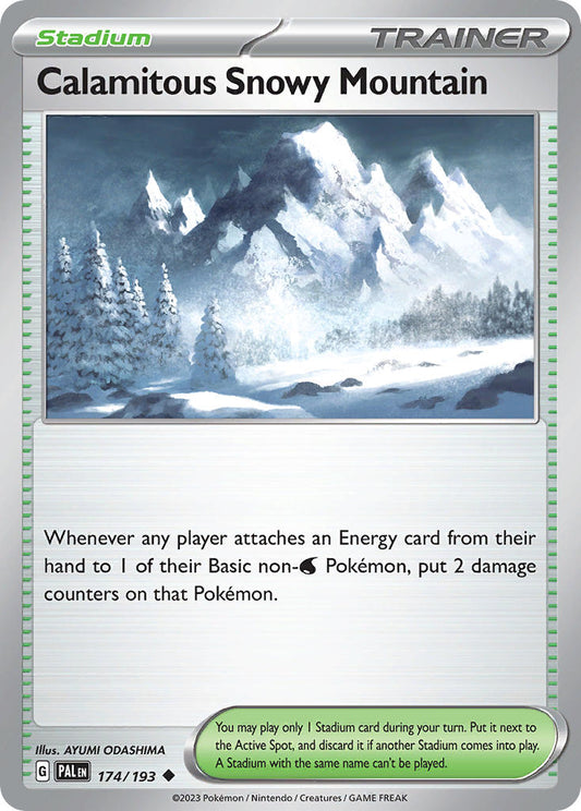 Calamitous Snowy Mountain 174/193 - POKEMON SCARLET & VIOLET: PALDEA EVOLVED - Pokemon Single Card