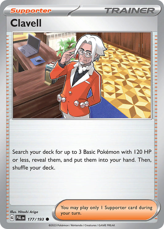 Clavell 177/193 - POKEMON SCARLET & VIOLET: PALDEA EVOLVED - Pokemon Single Card