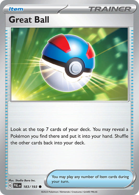 Great Ball 183/193 - POKEMON SCARLET & VIOLET: PALDEA EVOLVED - Pokemon Single Card