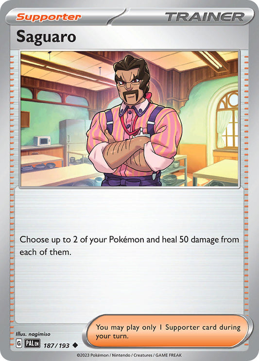 Saguaro 187/193 - POKEMON SCARLET & VIOLET: PALDEA EVOLVED - Pokemon Single Card
