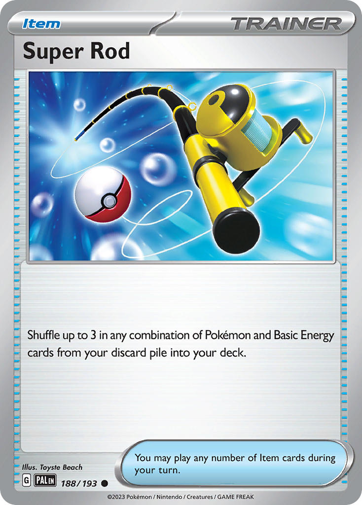 Super Rod 188/193 - POKEMON SCARLET & VIOLET: PALDEA EVOLVED - Pokemon Single Card
