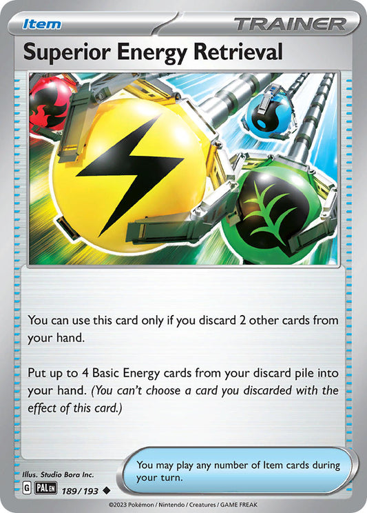 Superior Energy Retrieval 189/193 - POKEMON SCARLET & VIOLET: PALDEA EVOLVED - Pokemon Single Card