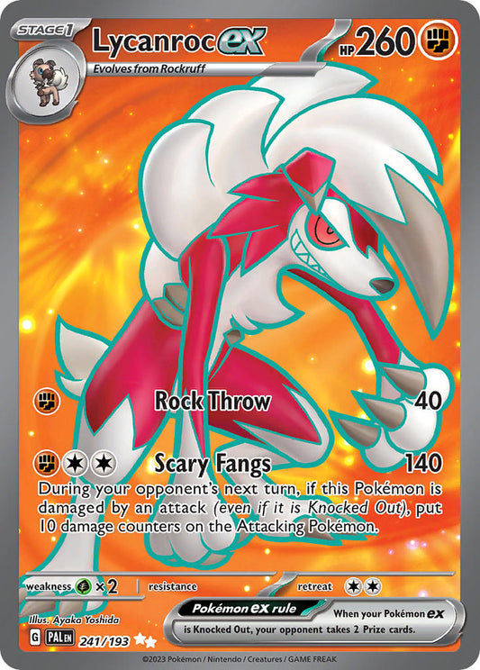 Lycanroc ex 241/193 - POKEMON SCARLET & VIOLET: PALDEA EVOLVED - Pokemon Single Card