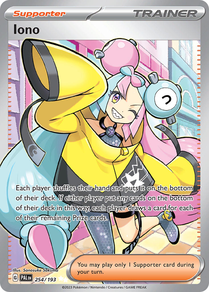 Iono 254/193 - POKEMON SCARLET & VIOLET: PALDEA EVOLVED - Pokemon Single Card