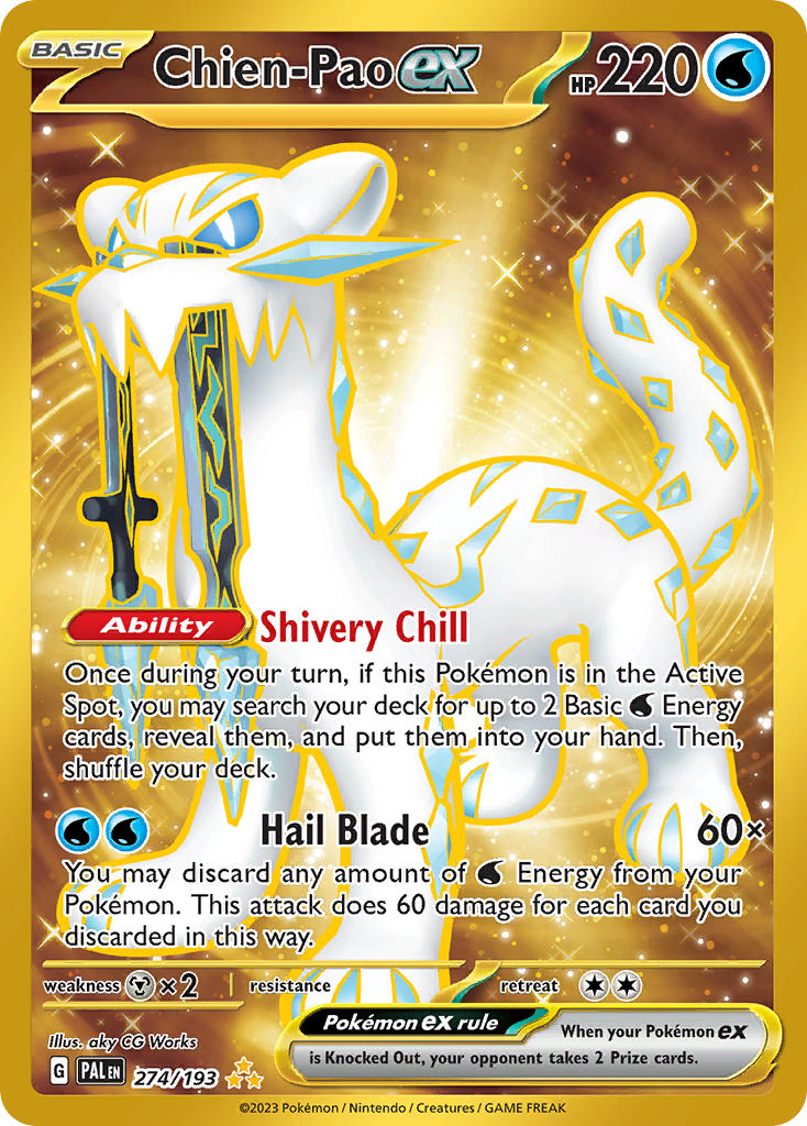 Chien-Pao ex 274/193 - POKEMON SCARLET & VIOLET: PALDEA EVOLVED - Pokemon Single Card