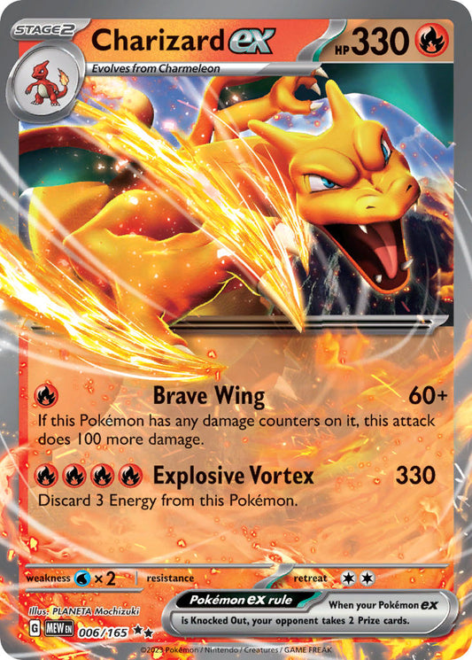 006/165 Charizard ex - SCARLET AND VIOLET: 151 - Pokemon Single Card