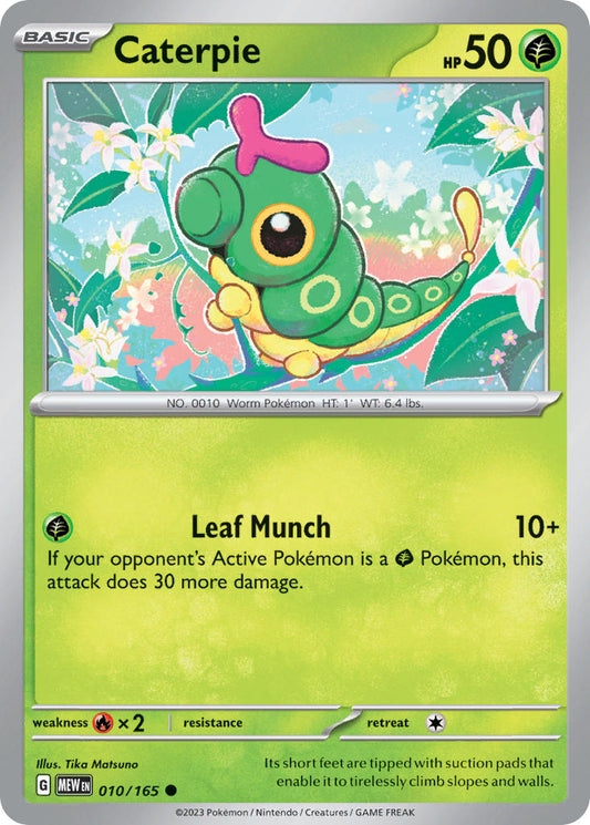 010/165 Caterpie - SCARLET AND VIOLET: 151 - Pokemon Single Card